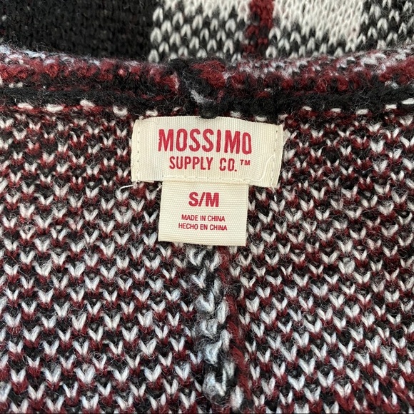 Mossimo Supply Co. Plaid Poncho Sweater Wrap - Picture 5 of 6